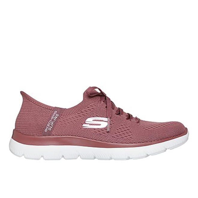 Skechers Women Burgundy Sports Slip Ons