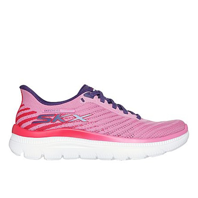 Skechers Women Purple Sports Slip Ons