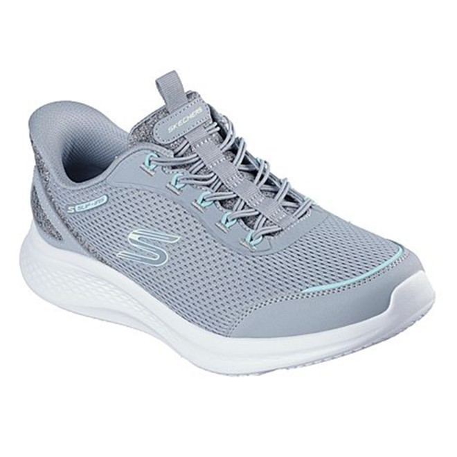 Skechers Women Grey Sports Slip Ons (SKU: 239-150624-14-6)