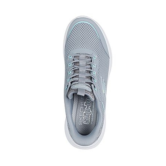 Skechers Women Grey Sports Slip Ons (SKU: 239-150624-14-6)
