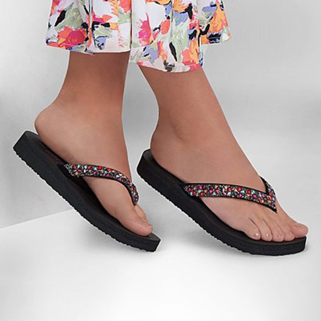 Skechers Women Black Sports Slippers (SKU: 239-31559-11-6)