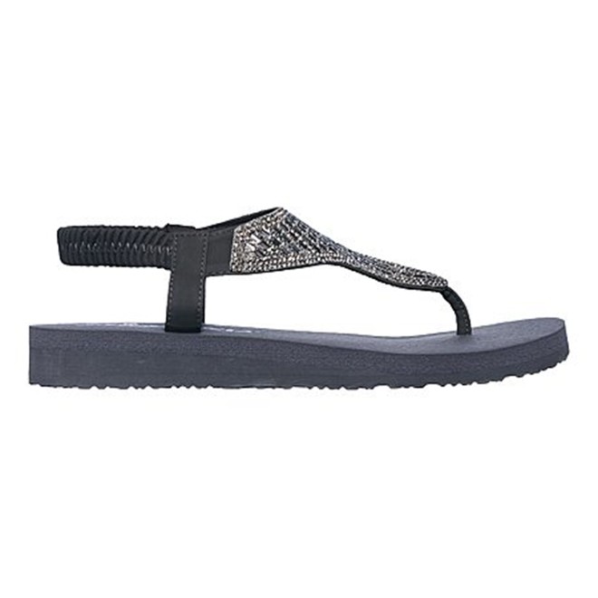 Skechers Women Grey-suede Sports Sandals