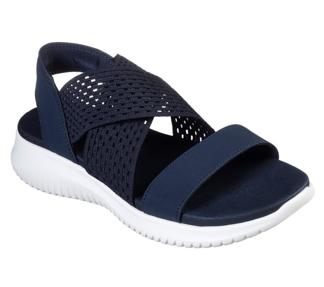 Skechers Women Navy-Blue Casual Sandals