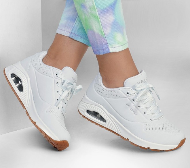 Skechers Women White Sports Sneakers