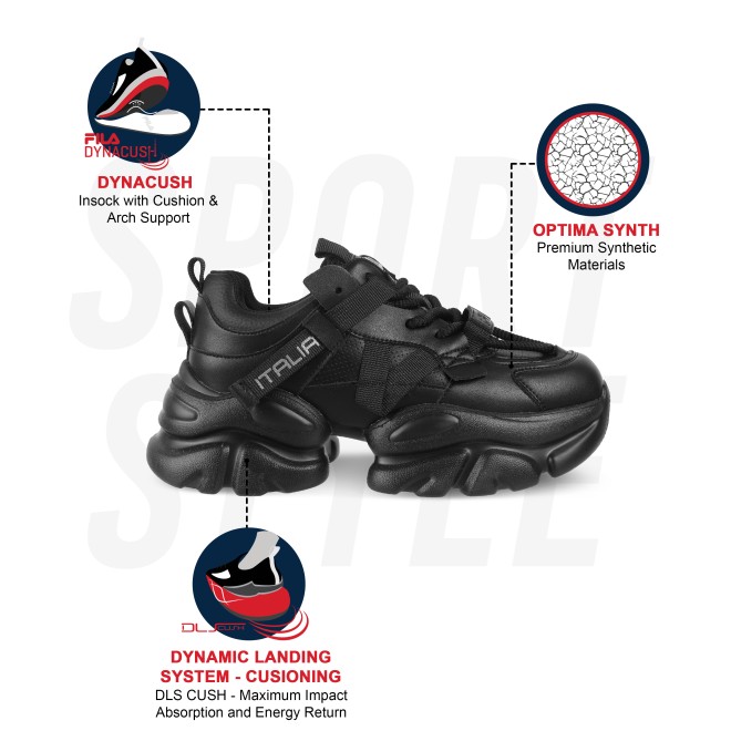 Fila Envi Halli Black Sneakers (SKU: 25-11011248-11-6)