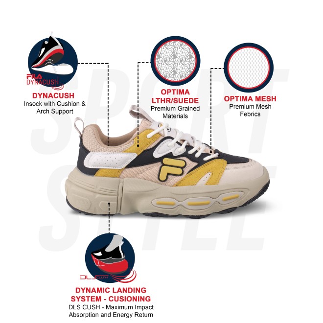 Fila Ri-Tss Ballad Beige Sneakers (SKU: 25-11011256-20-6)