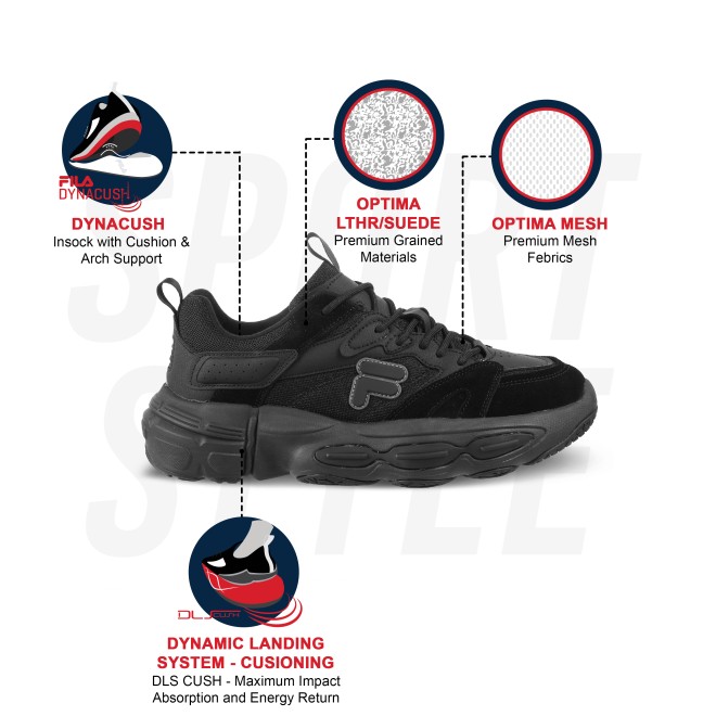 Fila Ri-Tss Ballad Black Sneakers (SKU: 25-11011257-11-5)