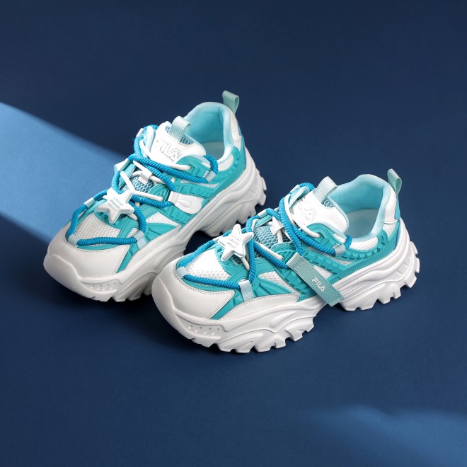 Fila Women White-blue Sports Walking Shoes