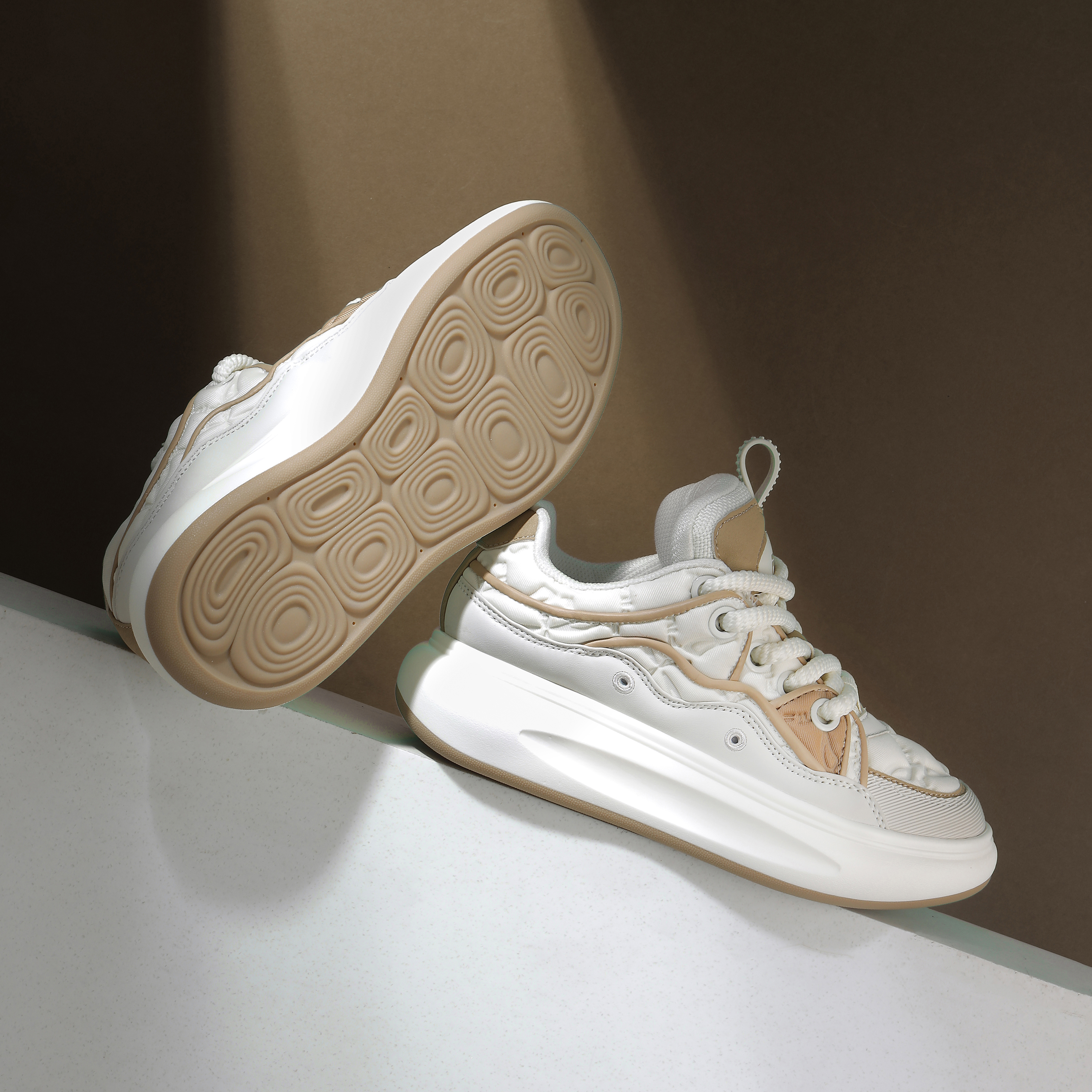 Fila Women Beige Sports Sneakers