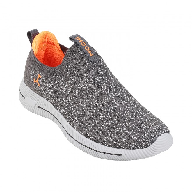 Men Grey Sports Walking Shoes