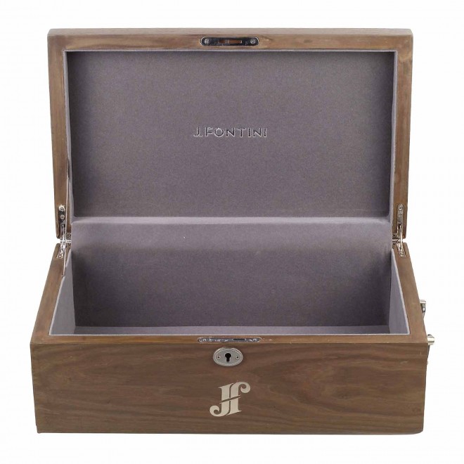 J.Fontini Men Grey Shoe Storage Box (SKU: 261-6438-14-44)
