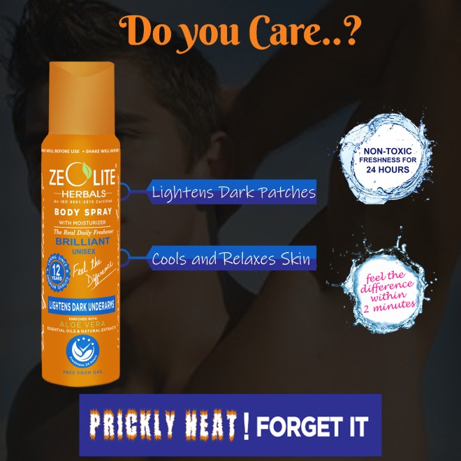 Zeolite Herbal Body Spray Orange BRILLIANT (Unisex) 125ml