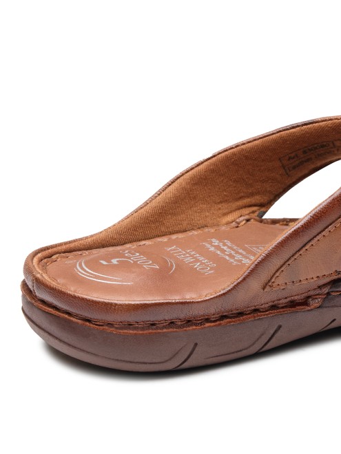 Von Wellx Men Tan Casual Slippers (SKU: 284-830080-23-40)