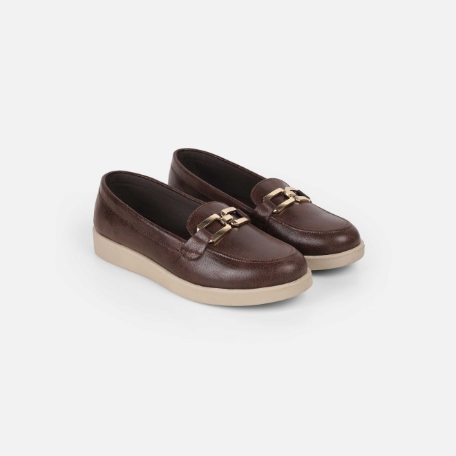 Mochi Women Brown Casual Loafers (SKU: 31-1023-12-36)