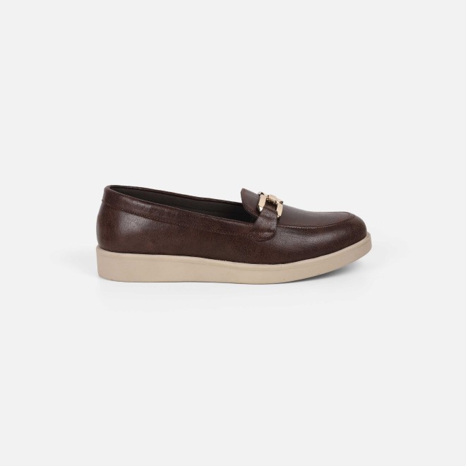 Mochi Women Brown Casual Loafers (SKU: 31-1023-12-36)