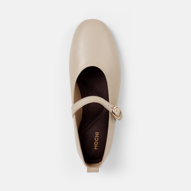 Mochi Women Beige Formal Ballerinas (SKU: 31-1025-20-36)