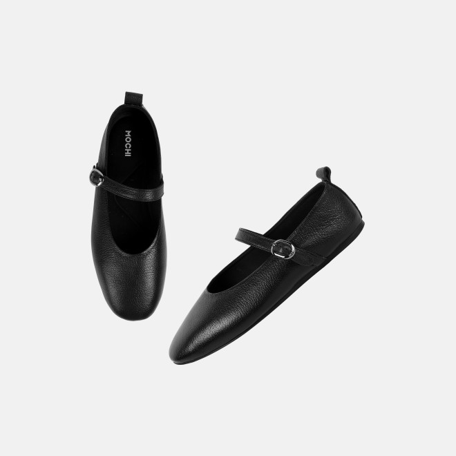 Mochi Women Black Formal Ballerinas (SKU: 31-1025-11-36)