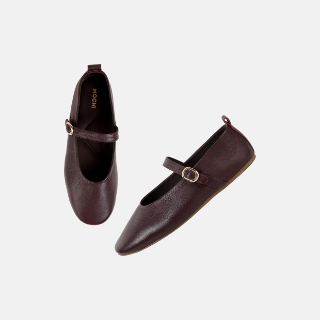 Mochi Women Wine Formal Ballerinas (SKU: 31-1025-58-37)