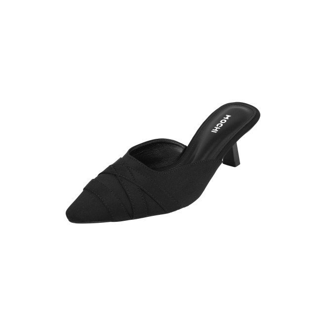 Mochi Women Black Formal Slip Ons (SKU: 31-1026-11-36)