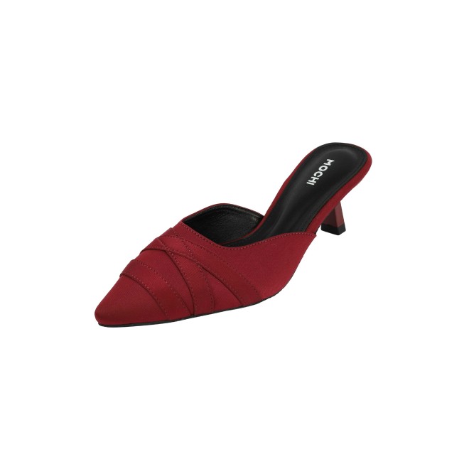Mochi Women Maroon Formal Slip Ons (SKU: 31-1026-44-39)