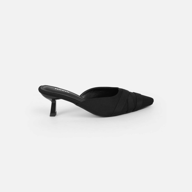 Mochi Women Black Formal Slip Ons (SKU: 31-1026-11-36)
