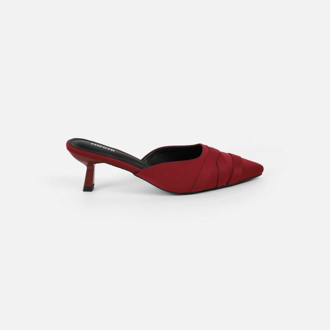 Mochi Women Maroon Formal Slip Ons (SKU: 31-1026-44-39)