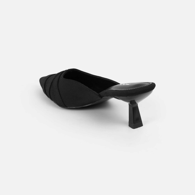 Mochi Women Black Formal Slip Ons (SKU: 31-1026-11-36)