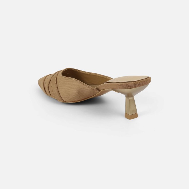 Mochi Women Beige Formal Slip Ons (SKU: 31-1026-20-36)