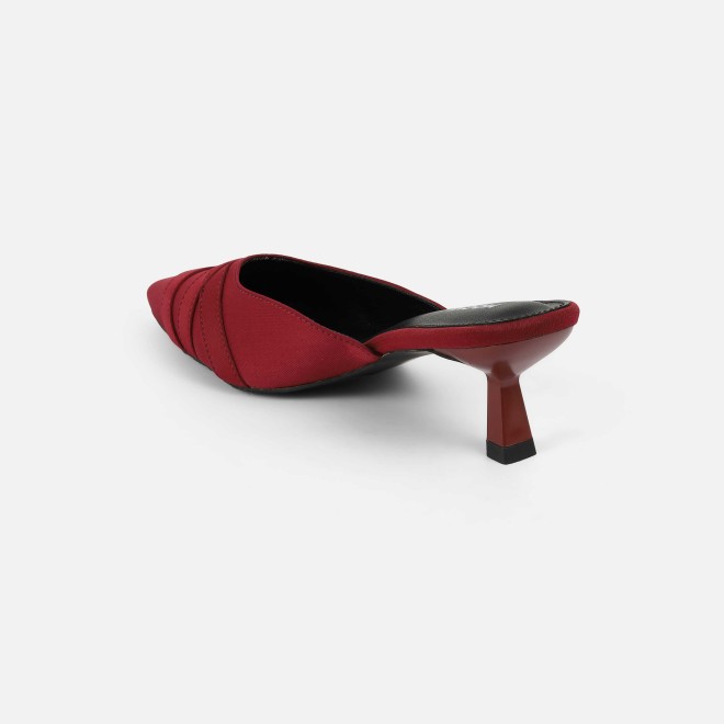 Mochi Women Maroon Formal Slip Ons (SKU: 31-1026-44-39)