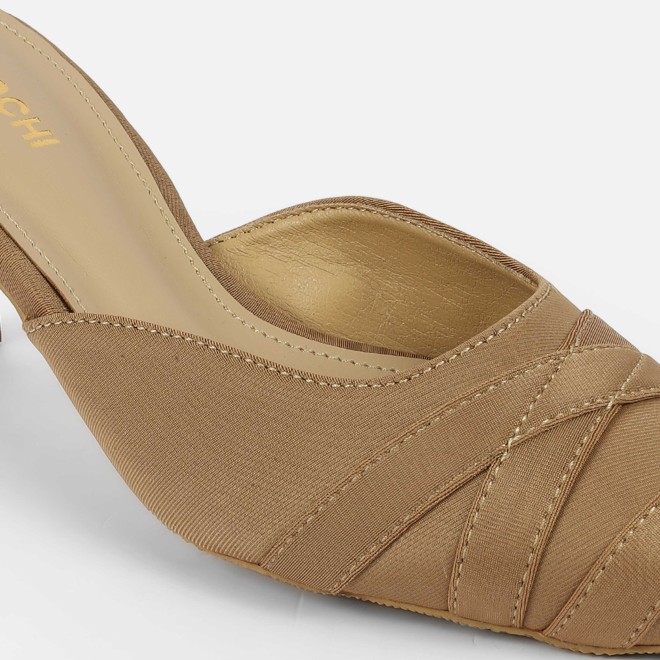 Mochi Women Beige Formal Slip Ons (SKU: 31-1026-20-36)