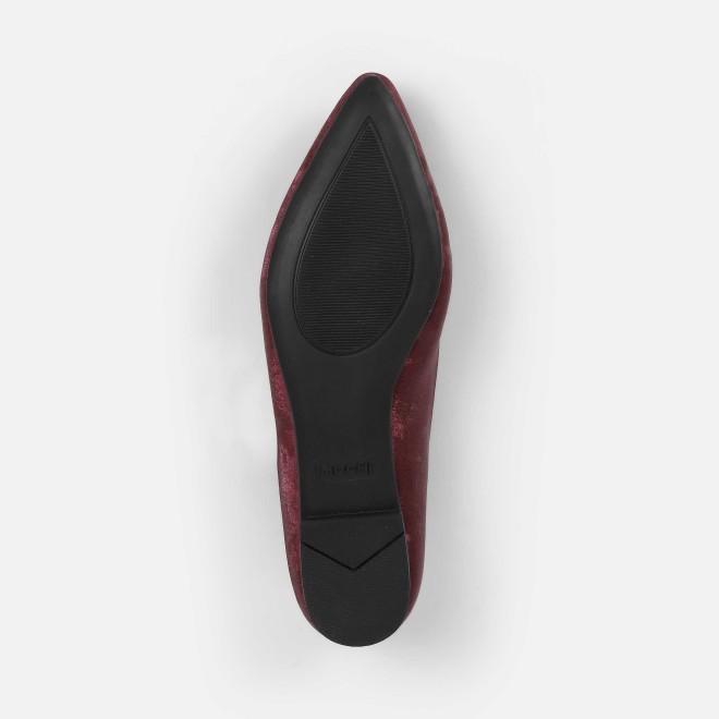 Mochi Women Wine Casual Ballerinas (SKU: 31-1027-58-37)