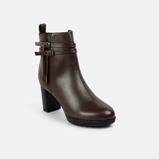 Mochi Women Brown Party Boots (SKU: 31-1029-12-36)