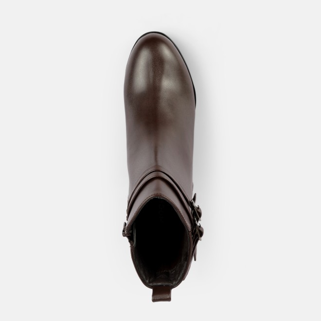 Mochi Women Brown Party Boots (SKU: 31-1029-12-36)