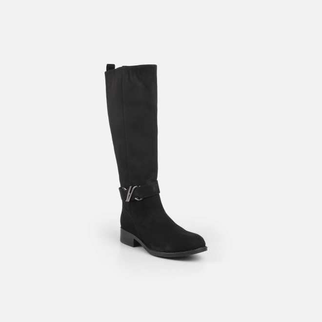 Mochi Women Black Casual Boots (SKU: 31-1032-11-38)