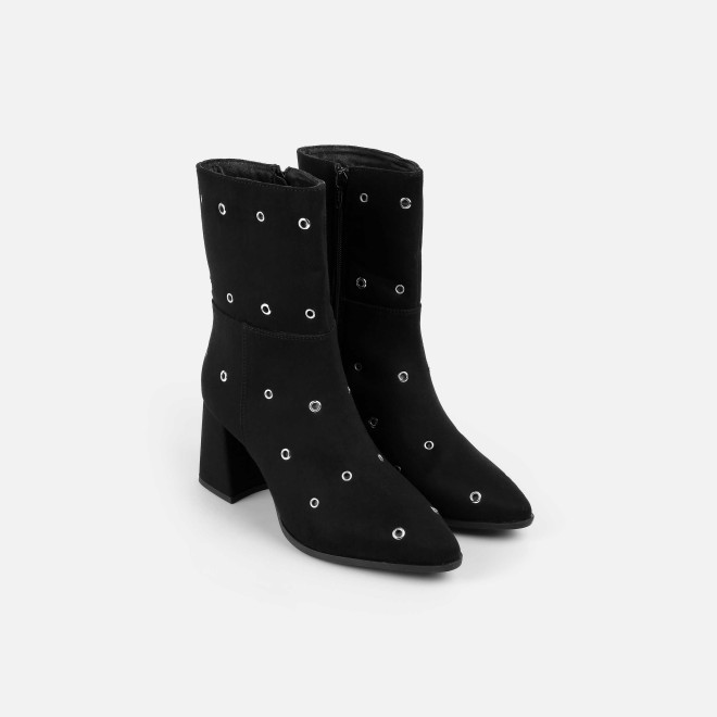 Mochi Women Black Party Boots (SKU: 31-1033-11-36)