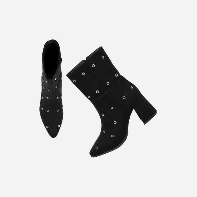 Mochi Women Black Party Boots (SKU: 31-1033-11-36)