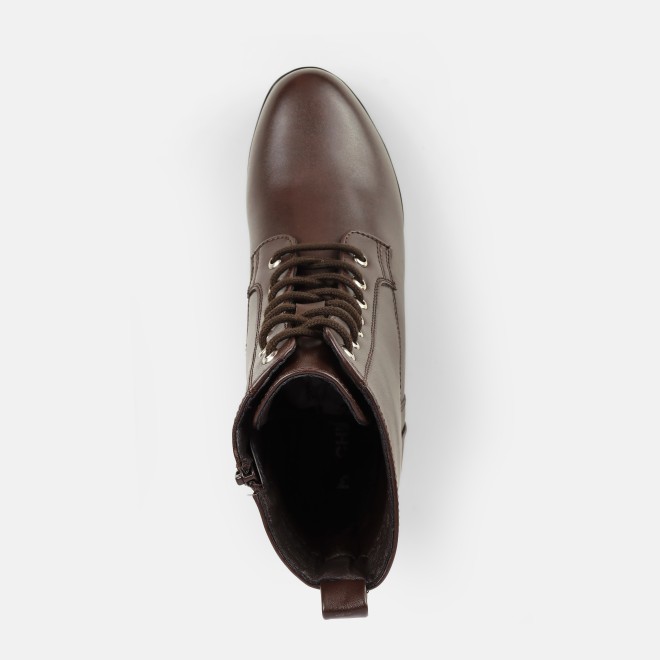 Mochi Women Brown Party Boots (SKU: 31-1034-12-36)