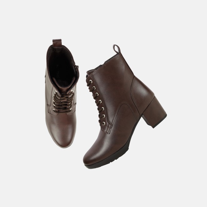 Mochi Women Brown Party Boots (SKU: 31-1034-12-36)