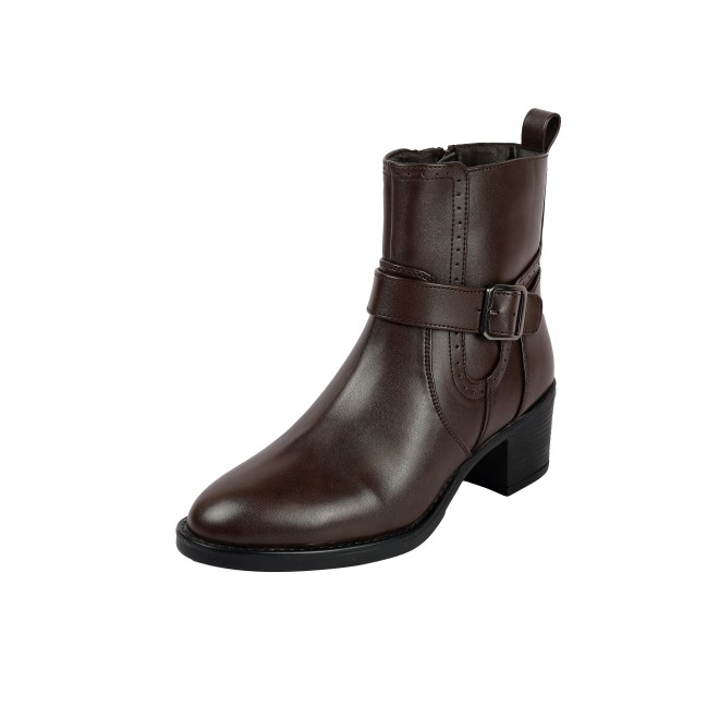 Mochi Women Brown Party Boots (SKU: 31-1035-12-36)