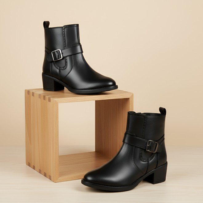 Mochi Women Black Party Boots