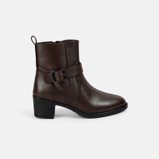 Mochi Women Brown Party Boots (SKU: 31-1035-12-36)