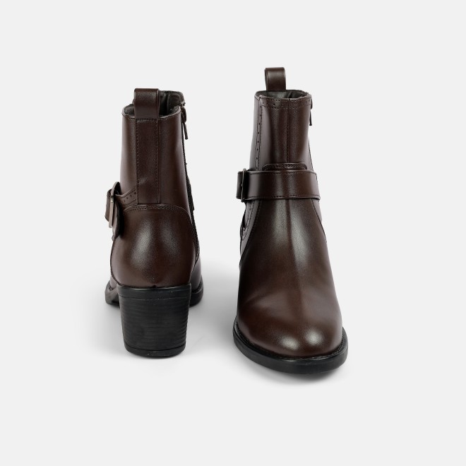 Mochi Women Brown Party Boots (SKU: 31-1035-12-36)