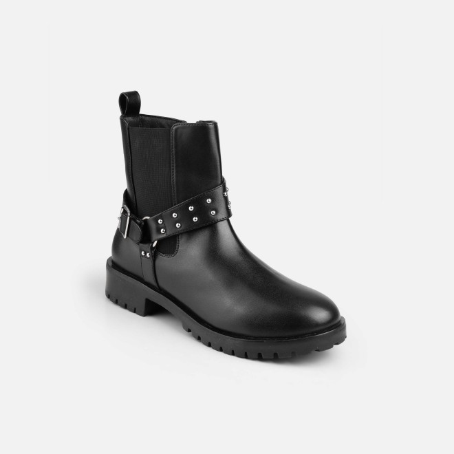 Mochi Women Black Party Boots
