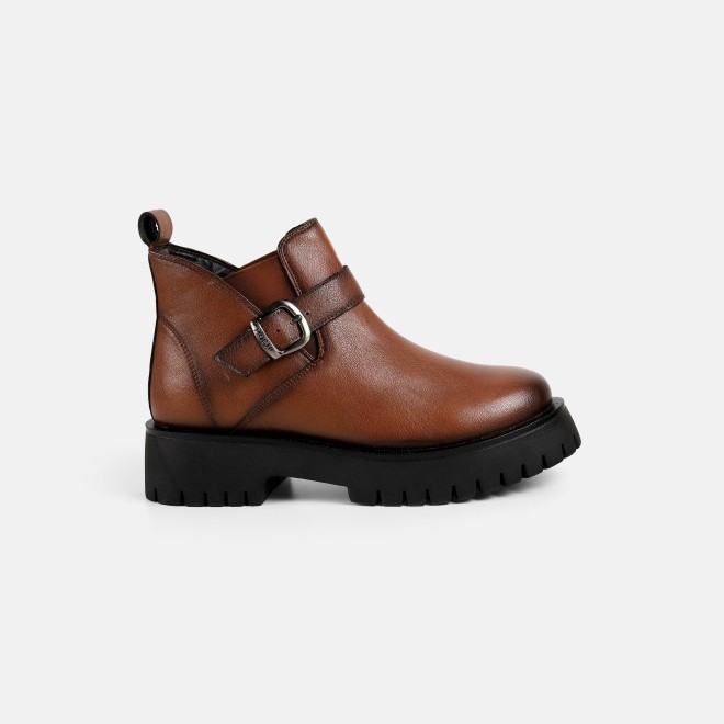 Mochi Women Tan Casual Boots (SKU: 31-1041-23-36)