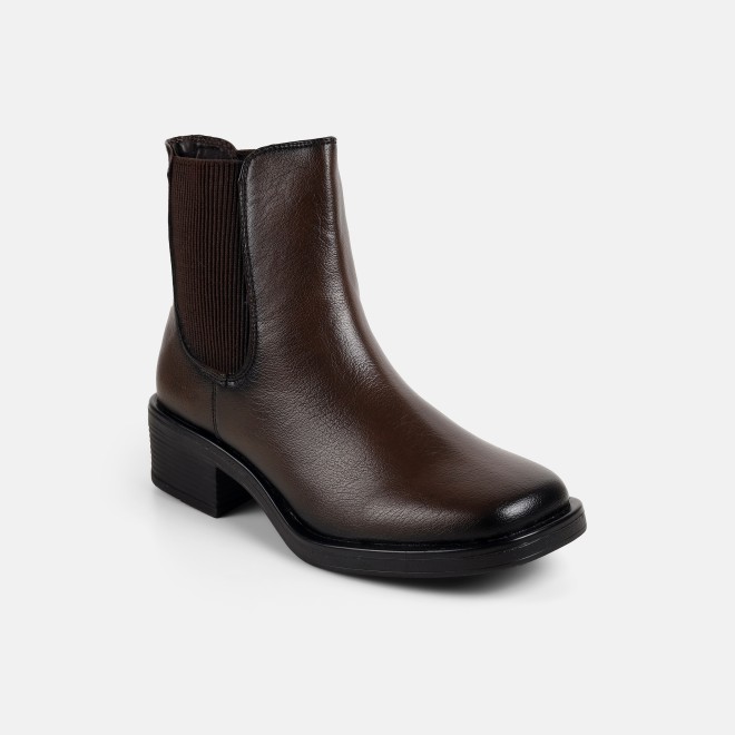 Mochi Women Brown Casual Boots