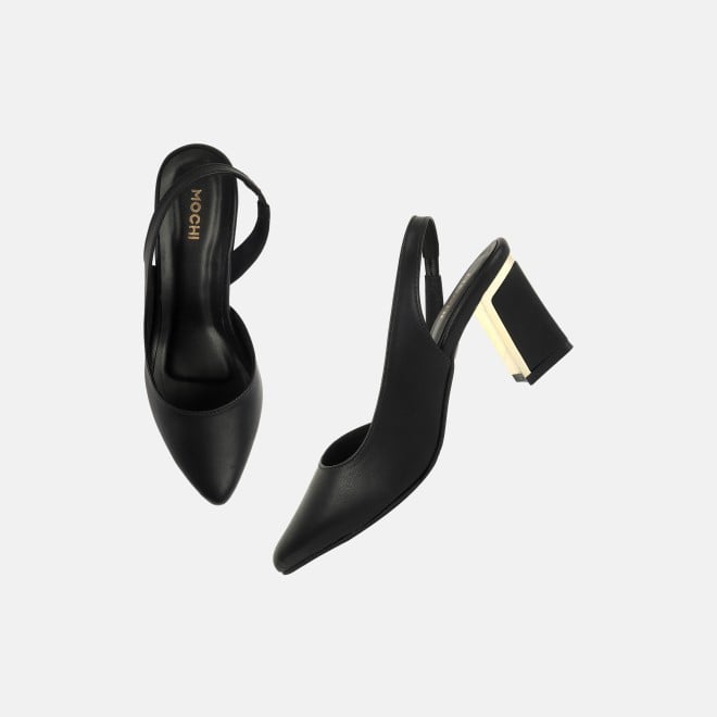 Mochi Women Black Formal Sandals (SKU: 31-1047-11-36)