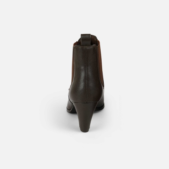 Mochi Women Brown Party Boots (SKU: 31-1075-12-36)