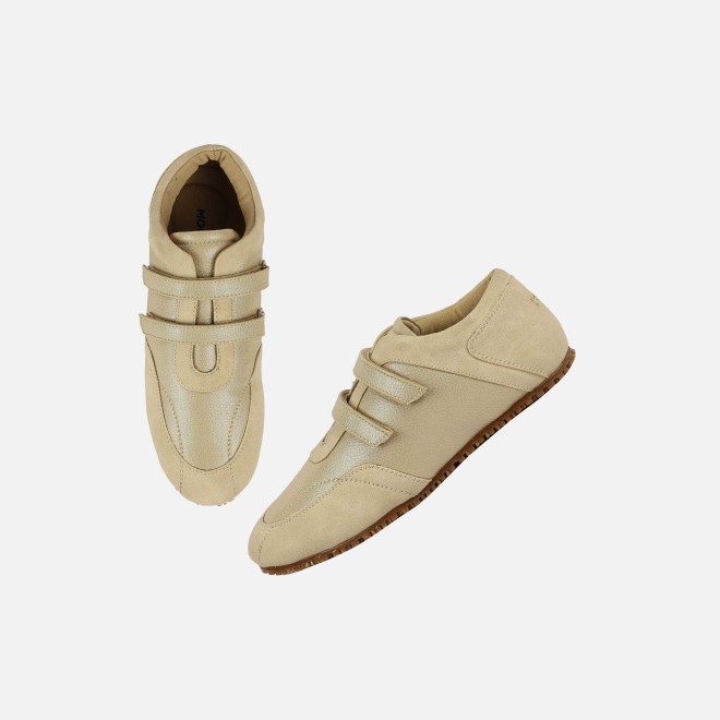 Mochi Women Gold Casual Sneakers (SKU: 31-1077-15-36)