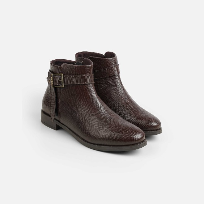Mochi Women Brown Casual Boots (SKU: 31-1088-12-36)