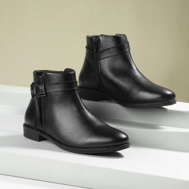 Mochi Women Black Casual Boots